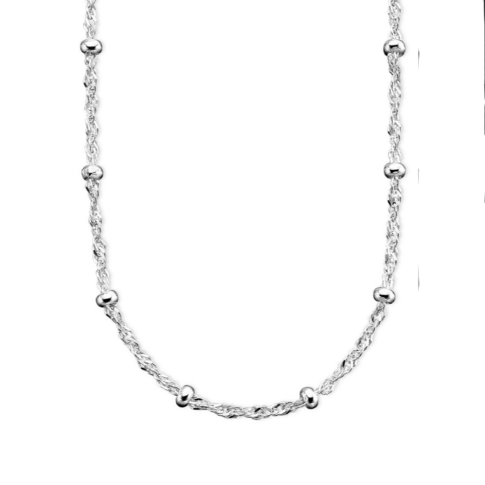 Giani Bernini | Silver Sterling Necklace 20" Small Bead Singapore Chain